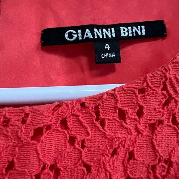 Giani Bini size 4 coral lace midi dress - Picture 4 of 5